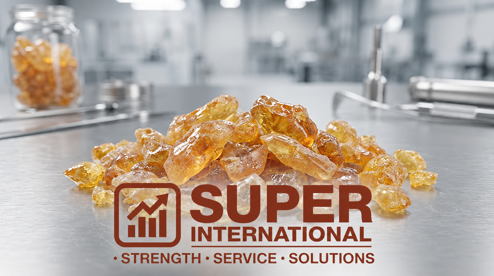 Gum rosin resin pieces