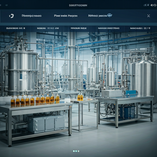 Modern industrial chemical laboratory